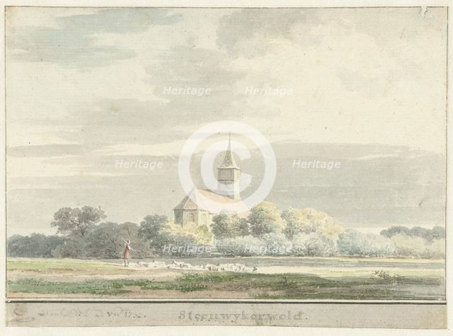 View of Steenwijkerwold, 1732. Creator: Cornelis Pronk.