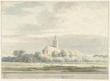 View of Steenwijkerwold, 1732. Creator: Cornelis Pronk