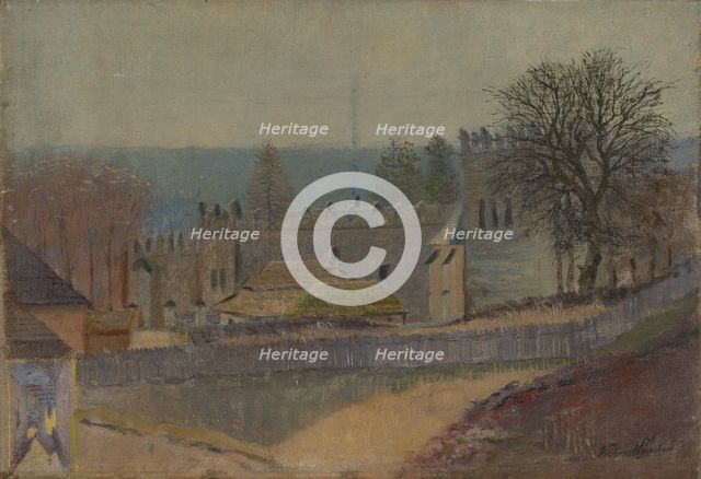 View of Strázky, 1890-1900. Creator: Ferdinand Katona.
