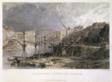 View of Sunderland and the Iron Bridge looking eastwards, 1833