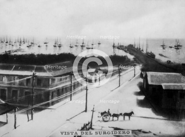 View of Surgidero, (1896), 1920s. Artist: Unknown