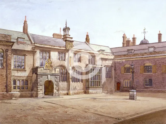 View of Sutton's Pensioners Hall, Charterhouse, London, 1885. Artist: John Crowther