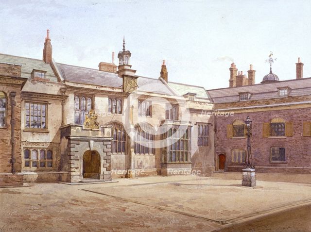 View of Sutton's Pensioners Hall, Charterhouse, London, 1885. Artist: John Crowther