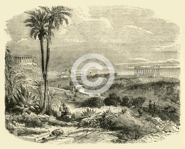 'View on the Coast of Sicily', 1890.   Creator: Unknown.