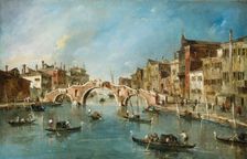 View on the Cannaregio Canal, Venice, c. 1775-1780. Creator: Francesco Guardi