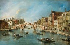 View on the Cannaregio Canal, Venice, c. 1775-1780. Creator: Francesco Guardi