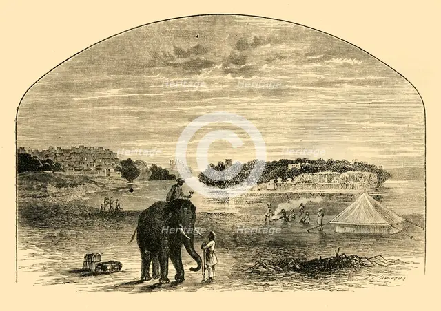 'View on the Indus', 1890.   Creator: Unknown.