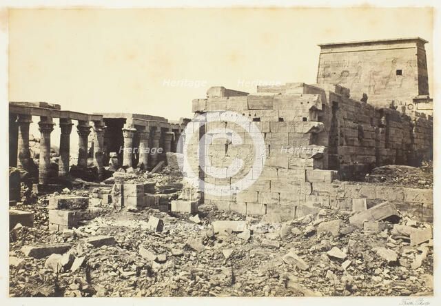 View on the Island of Philae, 1857, printed 1862. Creator: Francis Frith.