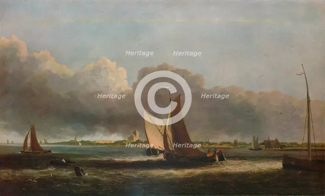 'View on the Maas', c1799. Artist: John Crome.