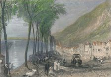 View on the Seine, between Mantes and Vernon 1837. Artist: Edward Paxman Brandard