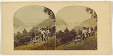 View on the Potomac - Harper's Ferry in the Distance., about 1860-1862. Creator: Edward Anthony
