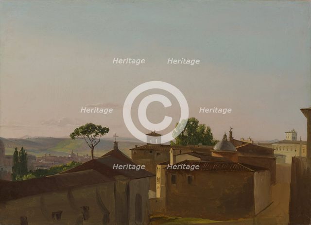 View on the Quirinal Hill, Rome, 1800. Creator: Simon Alexandre Clement Denis.