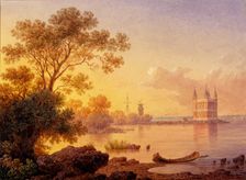 View on the Rose pavillion (Ozerki) in Peterhof. Artist: Premazzi, Ludwig (Luigi) (1814-1891)