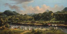 View on the River Roseau, Dominica, 1770/80. Creator: Agostino Brunias