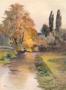 View on the Wandle 1912, (1914). Artist: James S Ogilvy