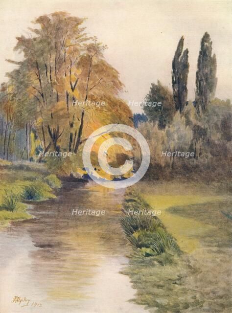'View on the Wandle', 1912, (1914). Artist: James S Ogilvy.