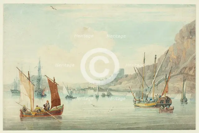 View on the Tagus, n.d. Creators: Samuel Owen, William Havell.