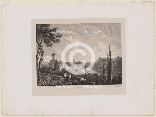 View on the Tiber with Rome in the Distance, 19th century. Creator: Thomas Hastings.