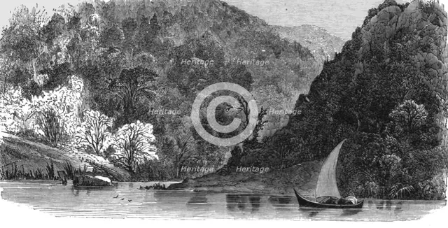 'View on the Volga, Western Bank; A Journey on the Volga', 1875. Creator: Nicholas Rowe.