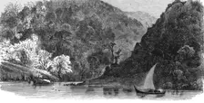 View on the Volga, Western Bank; A Journey on the Volga 1875. Creator: Nicholas Rowe