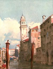 View on a Canal c1826, (c1900). Creator: Unknown