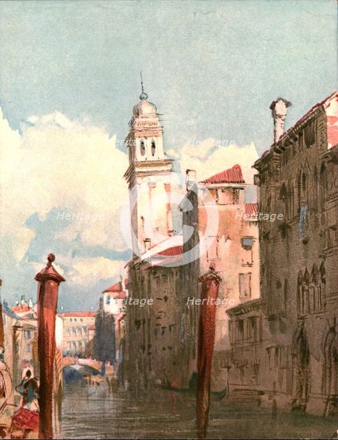 'View on a Canal', c1826, (c1900).  Creator: Unknown.
