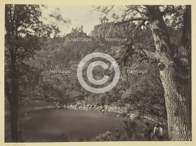 View on Apache Lake, Sierra Blanca Range, Arizona, 1873. Creator: Tim O'Sullivan.