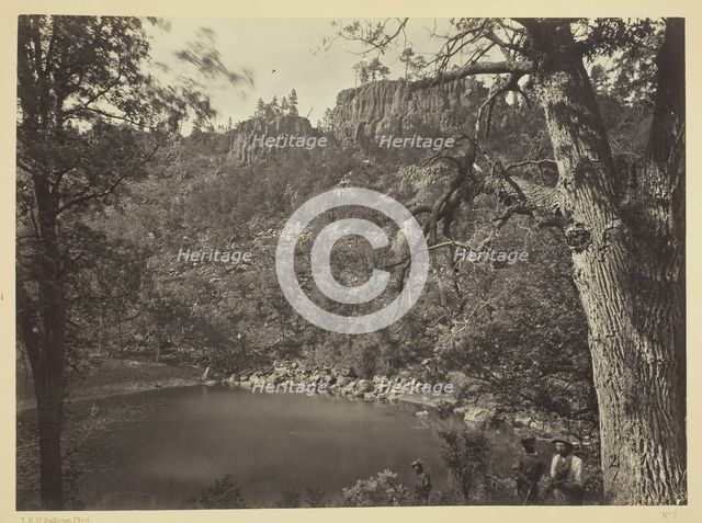 View on Apache Lake, Sierra Blanca Range, Arizona, 1873. Creator: Tim O'Sullivan.
