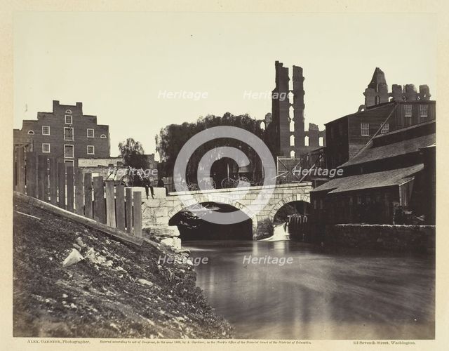 View on Canal, Near Crenshaw's Mill, Richmond, Virginia, April 1864. Creator: Alexander Gardner.