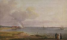 View over oresund near the Lime Works, 1818. Creator: Johan Christian Dahl