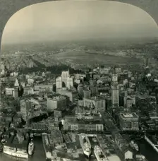 View over Boston, Mass., from an Airplane c1930s. Creator: Unknown