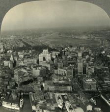 View over Boston, Mass., from an Airplane c1930s. Creator: Unknown