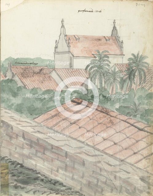 View over Galle, 1785-1786. Creator: Jan Brandes.