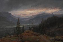 View over Hallingdal, 1844. Creator: Johan Christian Dahl