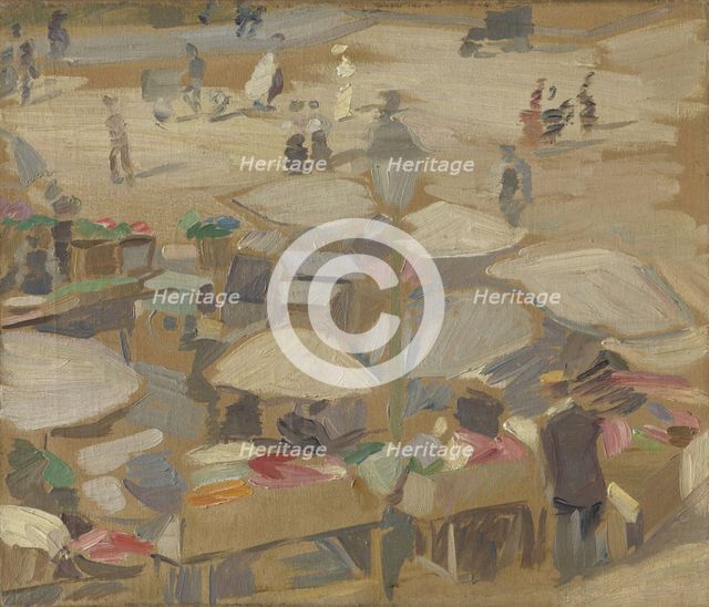 View over Hojbroplads, 1911. Creator: Edvard Weie.