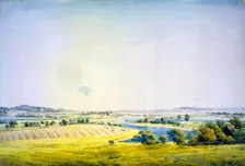 View over Putbus 1824-1825. Artist: Caspar David Friedrich
