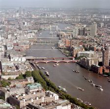 View Over the Thames Looking East, London, 2002. Artist: EH/RCHME staff photographer