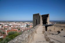 View over the city from the castle, Castelo Branco, Portugal, 2009. Creator: Samuel Magal