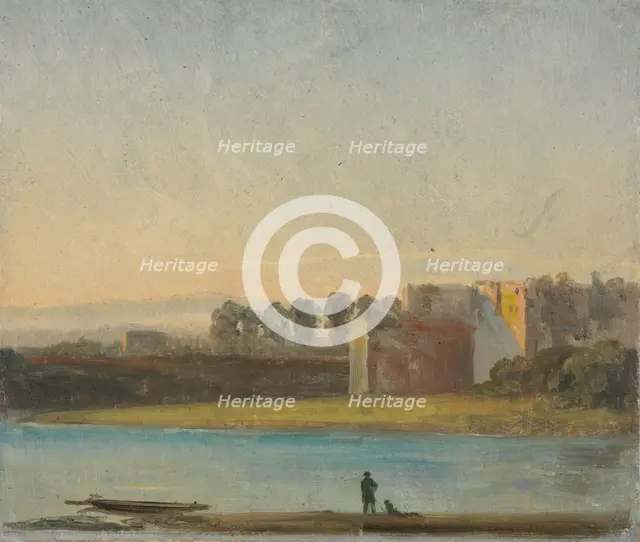 View over the Elbe, probably 1830. Creator: Johan Christian Dahl.