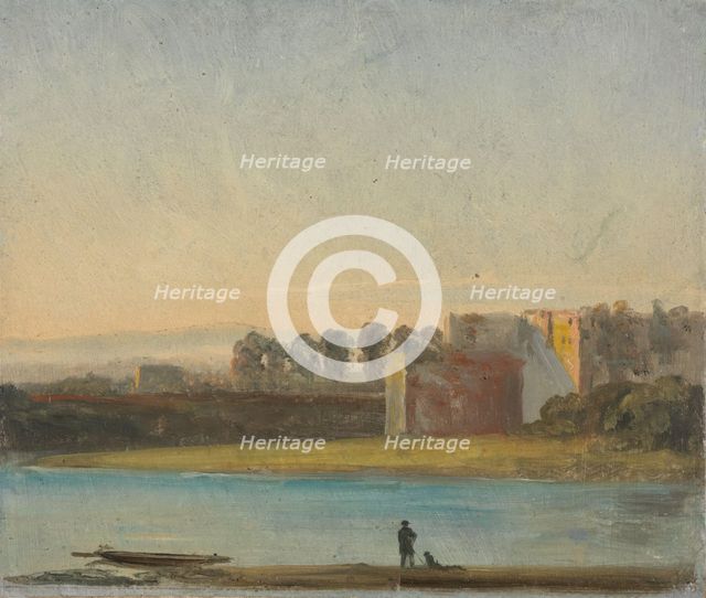 View over the Elbe, probably 1830. Creator: Johan Christian Dahl.