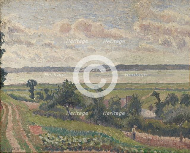View over the Estuary, Harfleur, 1903. Artist: Lucien Pissarro.