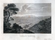 View over the fields of Troy, c1833. Creator: Unknown