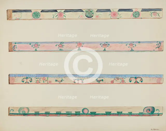 Vigas, c. 1937. Creator: Marjery Parish.