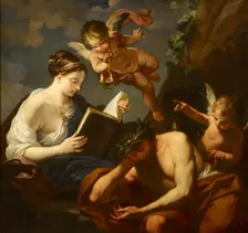 Vigilance and Love's Oblivion, c17th century. Creator: Carlo Maratti