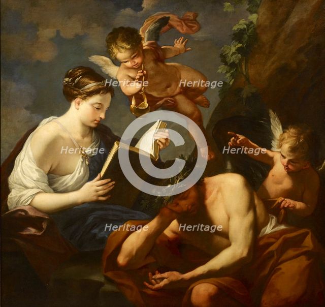 Vigilance and Love's Oblivion, c17th century. Creator: Carlo Maratti.