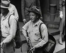 Vigilantes Carrying Guns Patrol the Streets To Fight Crime and Gang Warfare, 1932. Creator: British Pathe Ltd