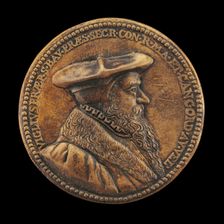 Viglius van Aytta of Zuichem, 1507-1577, Lawyer and Humanist [obverse], 1568. Creator: Jacques Jonghelinck
