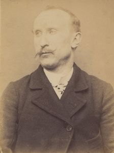 Vignaud. Antoine. 32 ans, né à Cussey (Allier). Cordonnier. Vol anarchiste. 21/3/94. , 1894. Creator: Alphonse Bertillon
