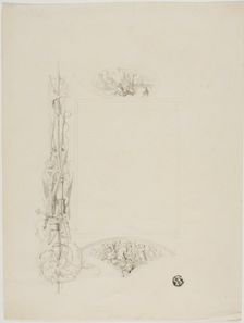 Vignette for Menu Card Decorated with Arms and Heroic Scenes, n.d. Creator: Unknown