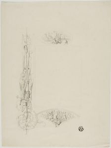 Vignette for Menu Card Decorated with Arms and Heroic Scenes, n.d. Creator: Unknown